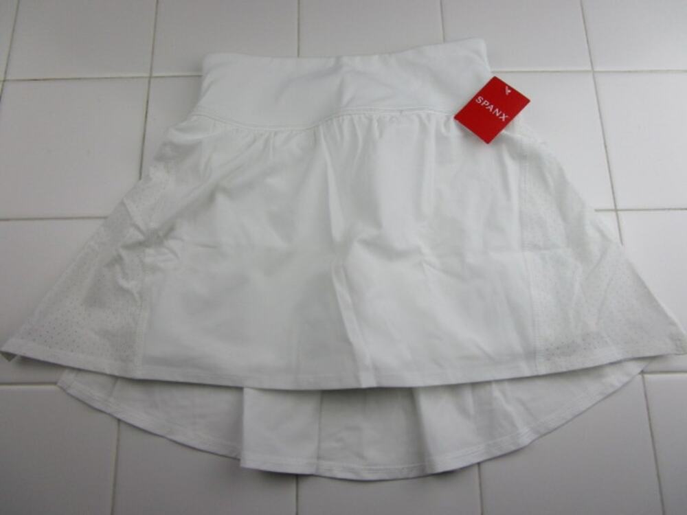 Spanx Get Moving Booty Boost 17"‎ Skort White 50196R Women's XS Pickleball